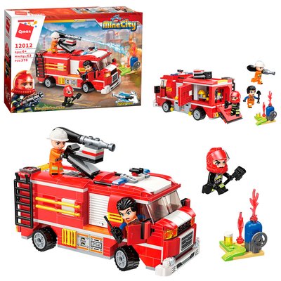 Конструктор Пожежна машина, фігурки 370 дет. 12012 12012-34994